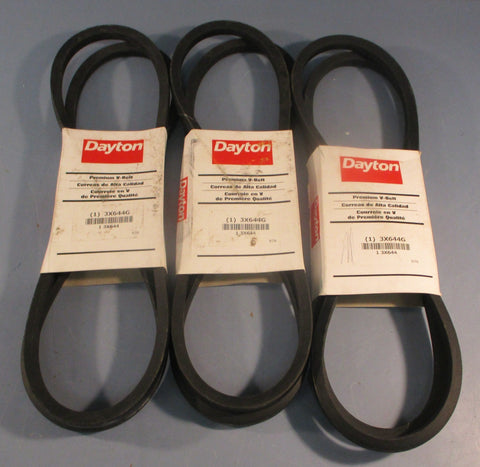Dayton 3X644G Premium VBelt B78 21/32" Top Width 81" Long (Lot of 3)