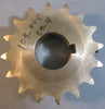 Linn Gear 60B16SS 1-1/4 Stainless Steel Sprocket 1-1/2" Bore 3" Hub Dia 16 Teeth