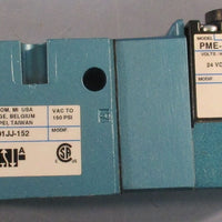 Mac 811CPM591JJ152 Pneumatic Solenoid Valve 150PSI 24VDC 61/4" Length
