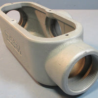 Appleton T68 Conduit Body 2" 3 Port FM8 Grayloy Iron T Body  NWOB