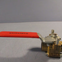 Worcester Manual Brass Socket Weld Ball Valve 1/2 4416T-TE R2CWP1000