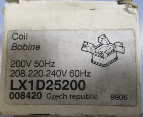Schneider Electric Telemecanique Contactor Coil LX1D25200 208/220/240V 60Hz