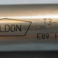 Weldon Taper End Mill Cutter, 3/8x4-3/8", 3°, T3-12S-4, 3FL, E89, HS, USA