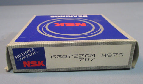 NSK 6307ZZCM NS7S 707 Single Row Deep Groove Bearing 35 x 80 x 21mm Wide NIB