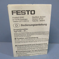 Festo L0EDMIDI Lubricator New