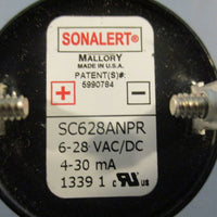 Mallory SC628ANPR Sonalert Transducer Fast Pulse 628 VAC/DC 430 mA