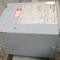 Cutler Hammer S48G11S05N 5 KVA 1 Phase 480 Pri to 120/240 Sec Transformer