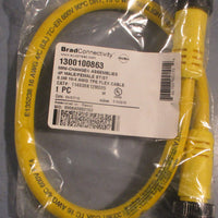 Molex 1300100863 Brad Connectivity Cordset 114030K12M005 0.5M Lot of 3