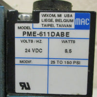 Mac Valves 6311D-311-PM-611DA Pneumatic Solenoid Valve PME-611DABE