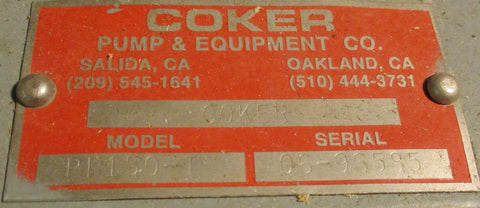 Baldor M3534 General Purpose Electric Motor With Coker Pump PF150T