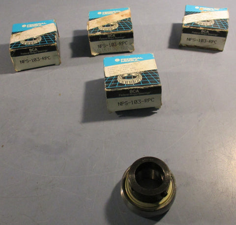 Federal Mogul NPS-103-RPC Bearing Insert w/ Collar 1-3/16" Bore (Lot of 4)