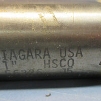 Lot of 2 Niagara 1" 4 Flute 56326 J5 HSCO 2" & 1.75" LOC Used Double End Mill