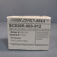 ZEROMAX Size 30 Double Flex Servo Coupling SC030R003012