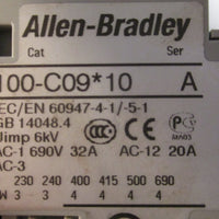 Allen Bradley 100-C09*10 Ser A Contactor 600V 32A (Lot of 5)