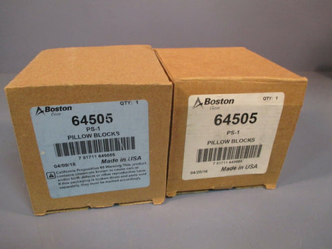 Boston Gear Pillow Blocks (Lot of 2) PS-1 64505