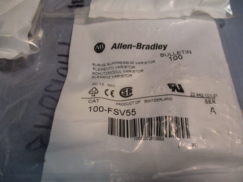 LOT OF (3) ALLEN BRADLEY 100-FSV55 SERIES A, SURGE SUPPRESSOR VARISTOR