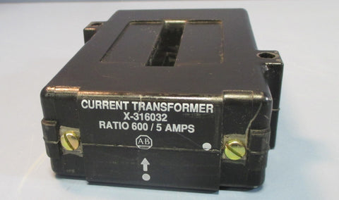 Allen Bradley X316032 Current Transformer Ratio: 600 / 5 Amps