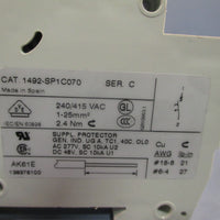 ALLEN BRADLEY CIRCUIT BREAKER 7 A AMP 1 POLE 1P SER C 1492SP1C070