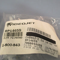 VIDEOJET INLINEFILTER FLTR FD PRTHD (QTY 2 in Package) RP14659