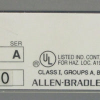 Allen Bradley 1746A7 Ser. A 7Slot Rack Chassis w/ 1746P1 Ser. A Power Supply