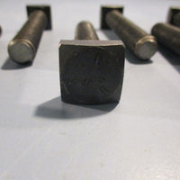 Square Head Screws 3x4" head, 3 1/4" Long   1/2" Dia Lot of 12 NOS