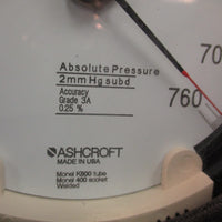 Ashcroft 0760PSI Temperature Compensated Test Gauge .25% 3A w/Stand 2502916