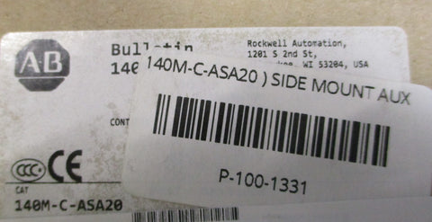 Allen Bradley 140MCASA20 Ser. A Auxiliary Contact Block 600VAC 5A