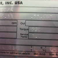 Sew Eurodrive SH47AQA100/4 Gear Reducer 9.23:1 Ratio, 930 LbIn Torque