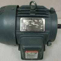 Toshiba B0052FLF2AMH03 Induction Motor 3 PH 5HP 3500RPM 11/8" Shaft Dia NOS