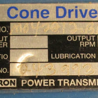 Cone Drive M042212.BANR1 Textron Power Transmission 1" Bore 1 1/4" Shaft Dia