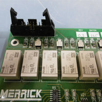 Merrick M218821 BKPN REV 0 5A 250VAC Relay Output Board Assembly