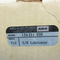 Aro 126231000 Pneumatic Airline Air Tool Inline Lubricator ⅜ New
