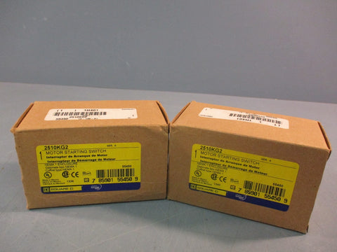 LOT OF (2) SQUARE D 2510KG2 MOTOR STARTING SWITCH 30A 600VAC