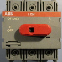 ABB 0T100E3 Load Break Switch 3 phase 600 Vac 100A 1SCA022398R4400