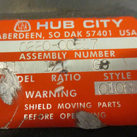 Hub City 022000517 Right Angle Bevel Speed Reducer 1:1 Ratio Model 11