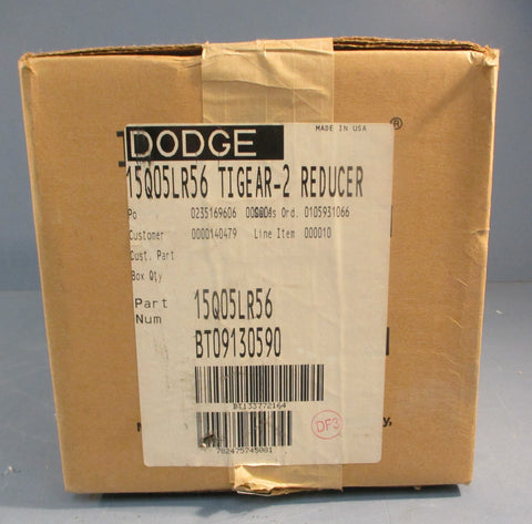 Dodge Tigear-2 15Q05LR56 Gear Reducer 3/4" Output Shaft Dia Factory Sealed