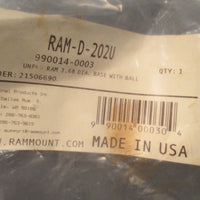 RAM Mount 3.68" Diameter Round Base with 2.25" Ball  RAMD202U