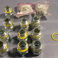 Hubbell Raco 34028 Straight Connector Liquid Tight 1/2" (Lot of 12)