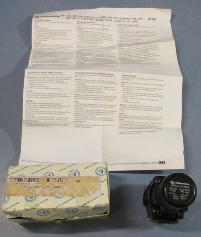 Norgren R72M3GKRMN Pressure Regulator 5150psi Range 300psig Max Inlet
