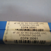 LOT OF 2 NIAGARA CUTTER HSS ENDMILL S404 3/16X3/8X1/2X23/8 35061