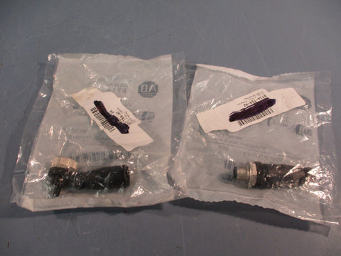 Lot of (2) Allen Bradley 871A-TS5-DM Series B Micro 5-Pin Plug Straight Male PG7