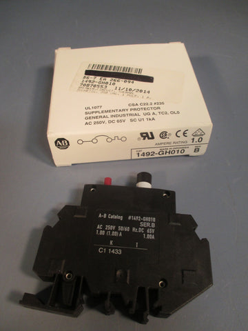 ALLEN BRADLEY CIRCUIT BREAKER SERIES B 1492GH010