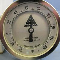 Anderson Instrument Thermometer 4182197 GT300R, 1/2"NPT Thread, 40/160F Range