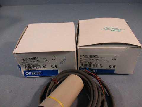 LOT OF (3) OMRON PROXIMITY SENSOR E2K-C25ME1 CAPACITIVE SWITCH 10-40VDC