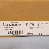 ALLEN BRADLEY INTERFACE MODULE-READY CABLE 5.0m Long 1492-CABLE050P