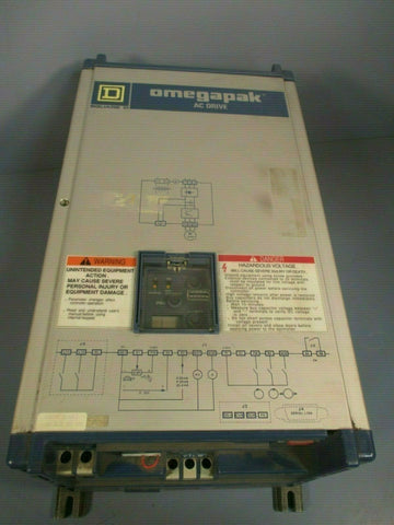 SQUARE D OMEGAPAK AC DRIVE CLASS 8803 7.5 HP 460VAC TYPE P00CO4G