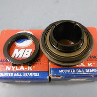 NIB Lot of 2 MB NYLAK ER20SK 11/4" Bearing & XER206L Collar