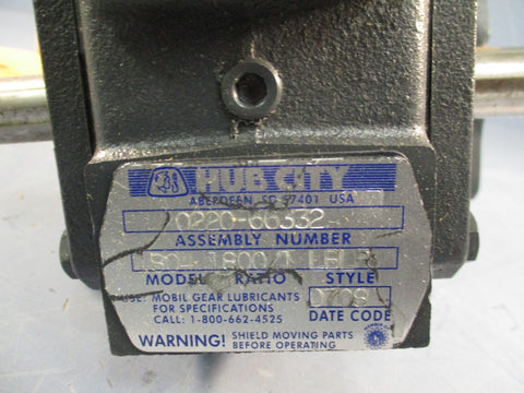 Hub City 0220-66332 Gear Reducer 1800:1 Ratio Model 1804, 56C Style LBLR