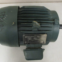 Toshiba B0052FLF2AMH03 Induction Motor 3 PH 5HP 3500RPM 11/8" Shaft Dia NOS