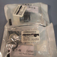 LOT OF 2 EATON CUTLERHAMMER 25 MM NON ILLUMINATING FLUSH PUSHBUTTON E22P5